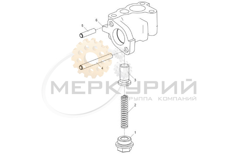 Редукционный клапан двигателя ЯМЗ-53414 (CNG)